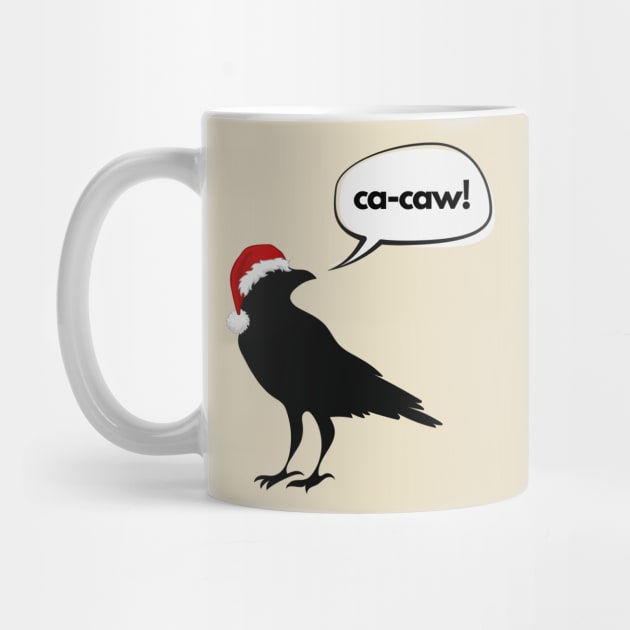 A Ca-Caw Christmas- a classic design with a holiday twist by C-Dogg